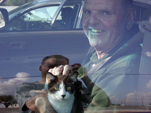 Dad with Cat